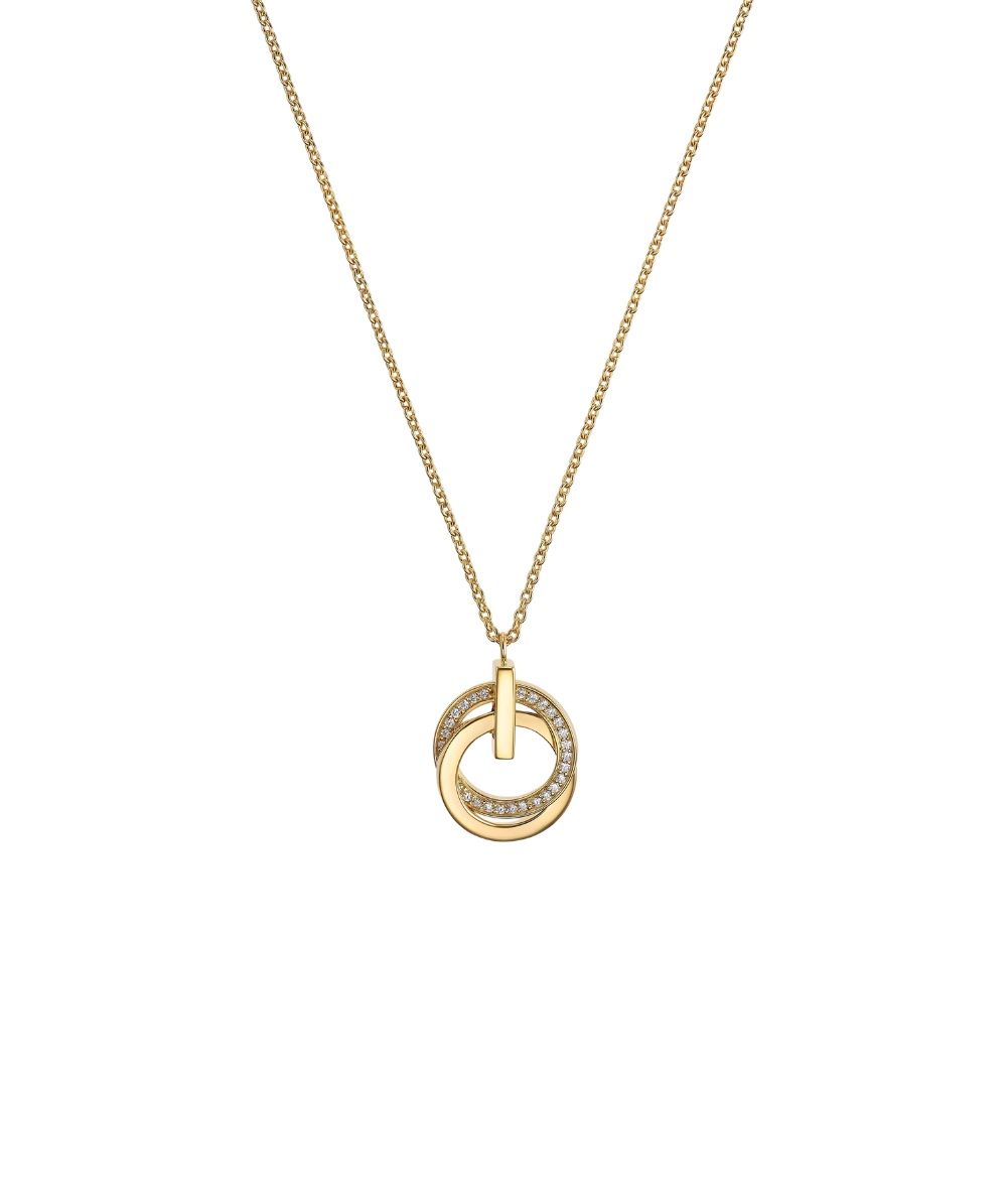 Colier de damă din argint sterling Swing placat cu aur, JETTE