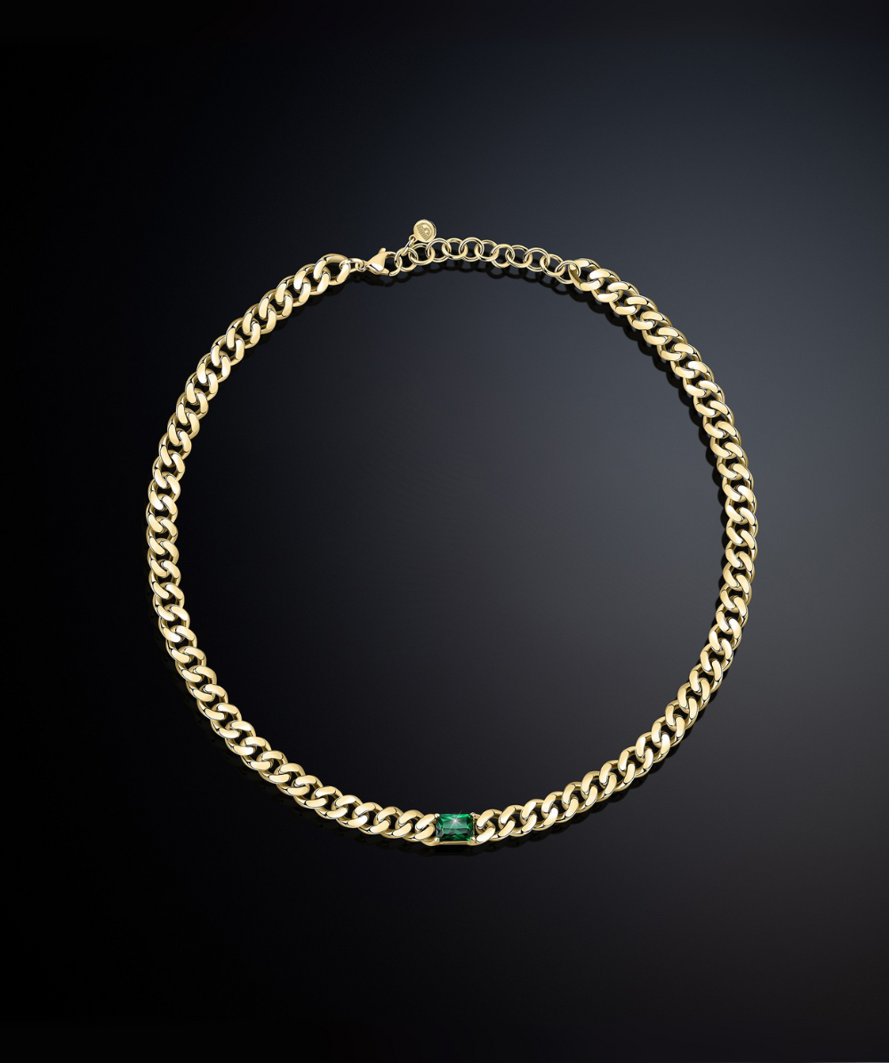 Colier reglabil pentru femei BOSSY CHAIN, placat cu aur, Chiara Ferragni