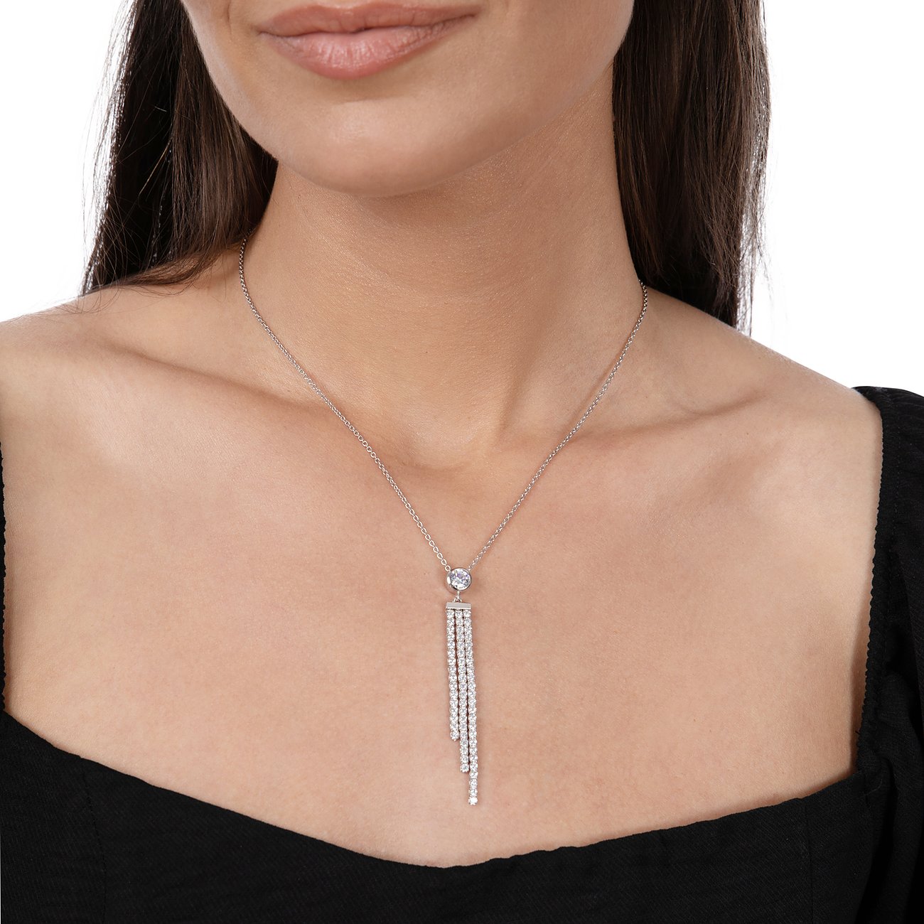 Colier de damă din argint sterling CASCADE, reglabil, JETTE