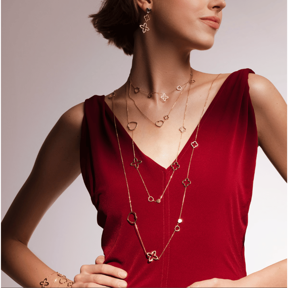 Colier de damă Icons cu 10 elemente placate cu aur, Lilou