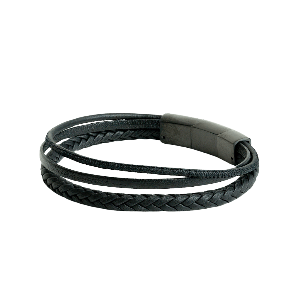 Bratara pentru barbati Arte Black - Bratari pentru barbati - ART01 - XXS - GEMINI - Tessora