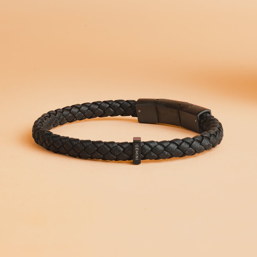 Bratara pentru barbati Una Black - Bratari pentru barbati - O41XSS - GEMINI - Tessora