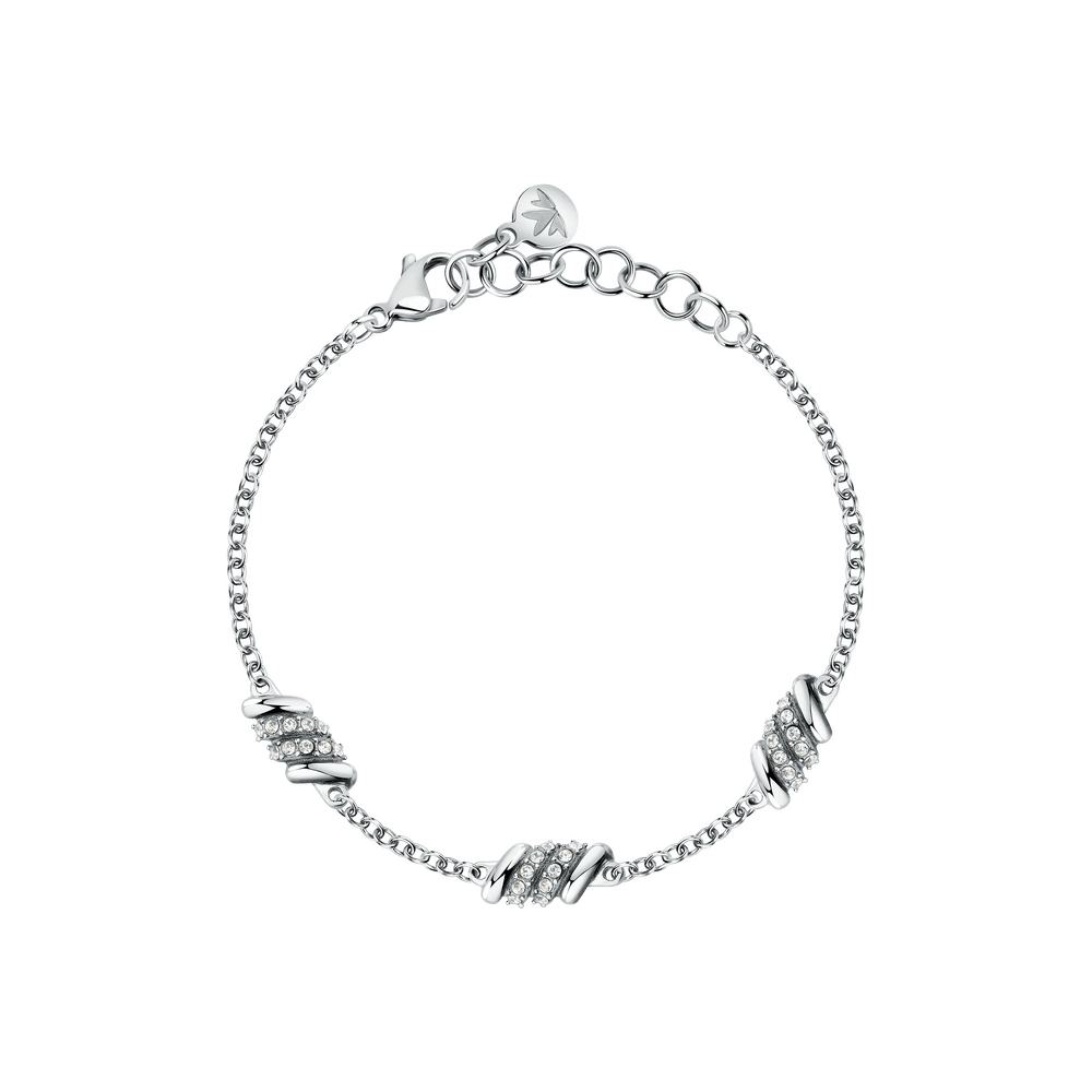 Bratara Torchon dama cu cristal alb - Bratari - SAWZ06 - MORELLATO - Tessora