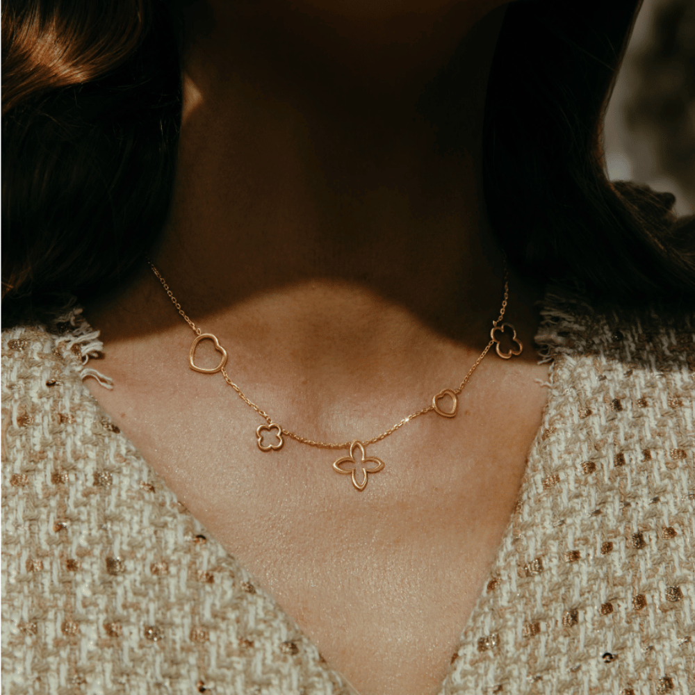 Colier ajustabil Icons placat cu aur - Coliere - 231/380/LAN/PO - Lilou - Tessora