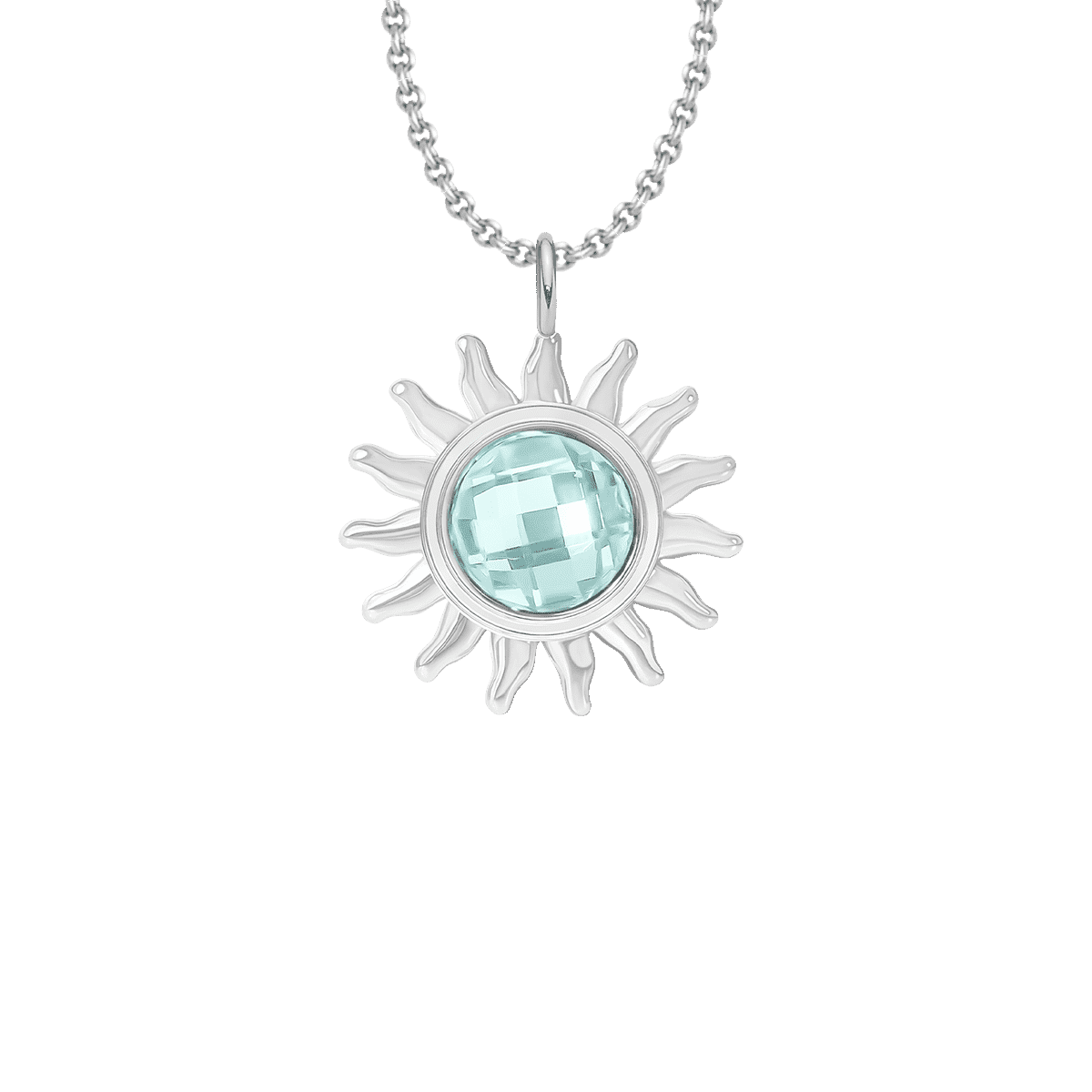 Colier Soleil ajustabil, placat cu argint - Coliere - A03/MARKET/ANS/294 - Lilou - Tessora