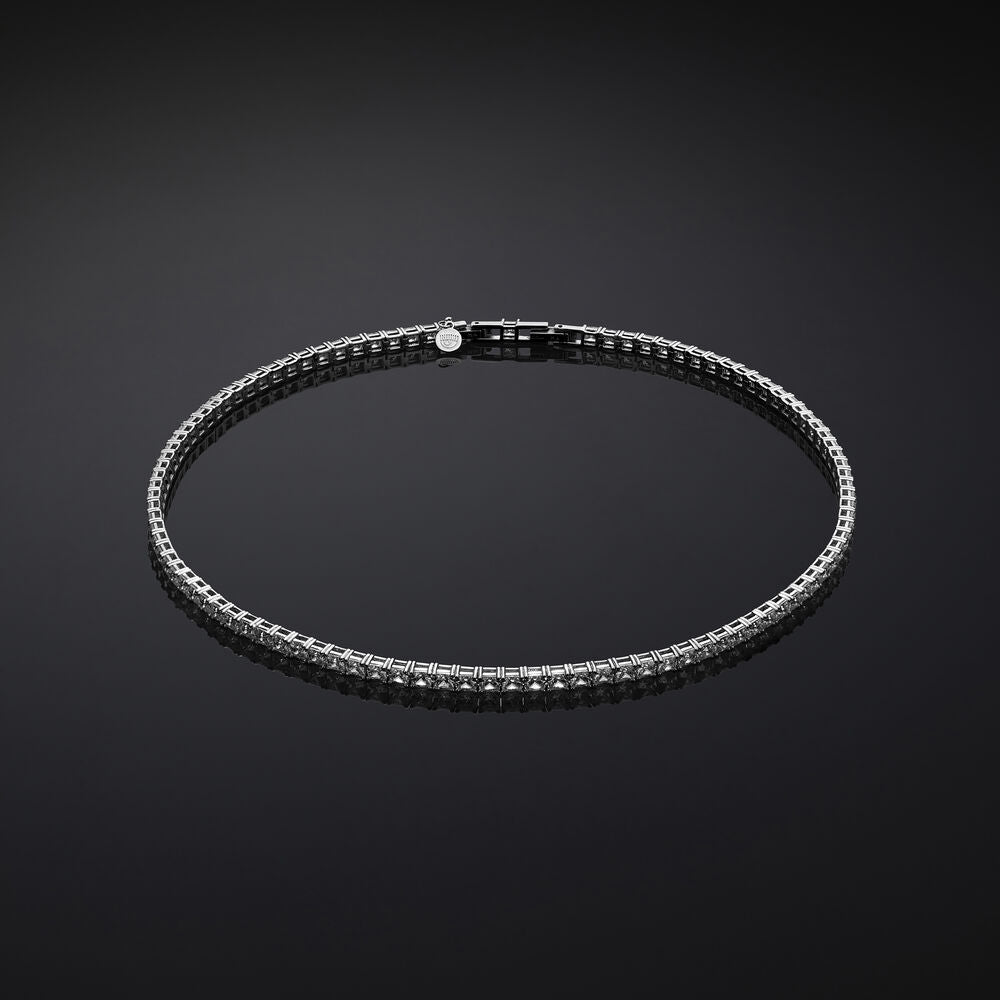 Colier clasic Tennis argintiu pentru femei, CHIARA FERRAGNI