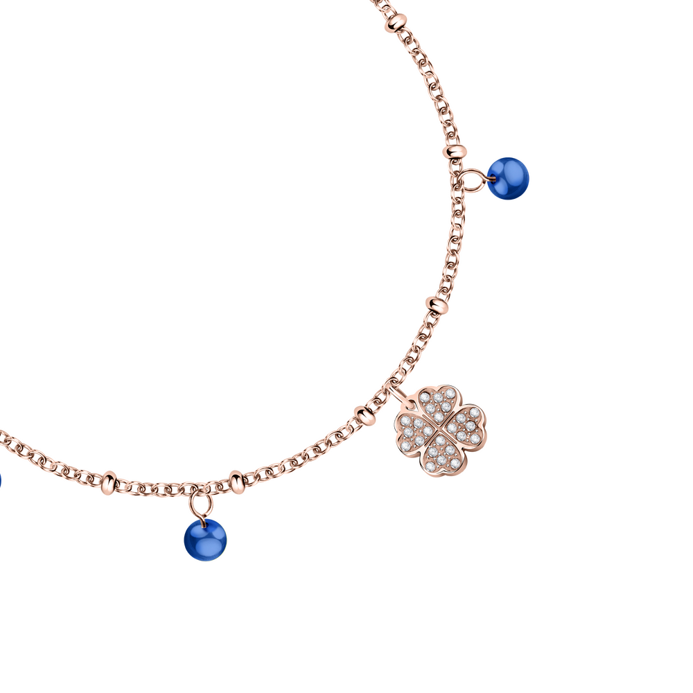 Brățară reglabilă aurie pentru femei cu pandantiv trifoi, LA PETITE STORY