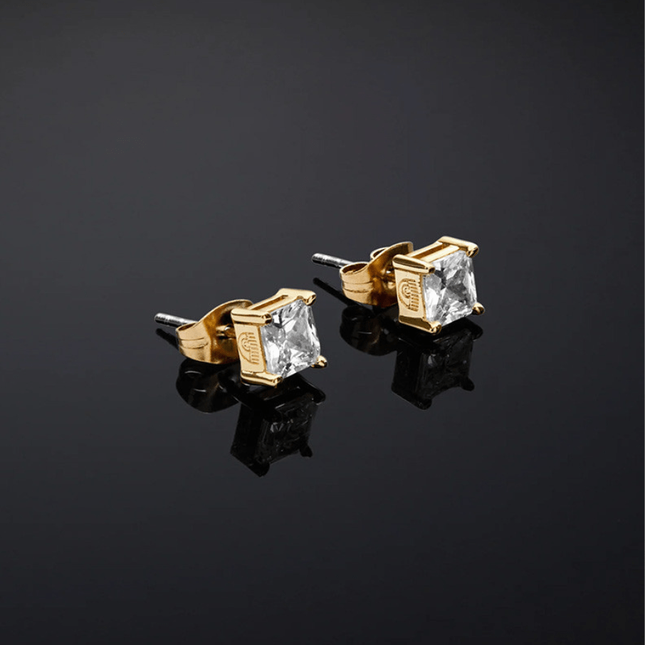 Women's CLASSIC solitaire stud earrings, with zircon stones, Chiara Ferragni - Stud Earrings - j19avj18 - Chiara Ferragni - Tessora