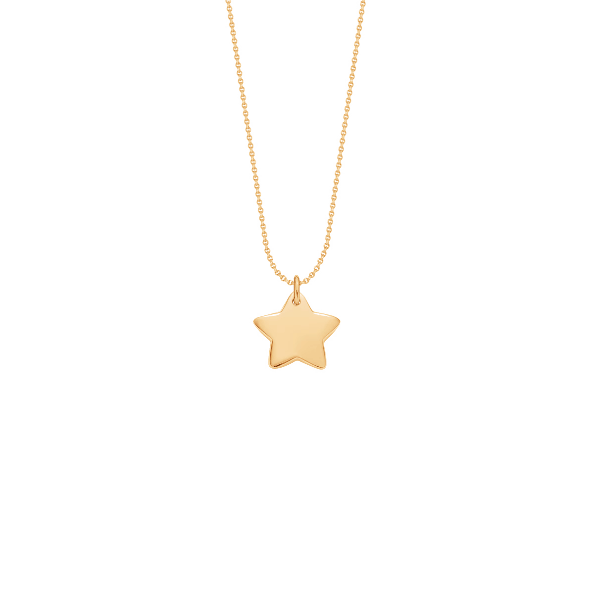 Women's necklace with 1 cm star on Thread chain gold - plated, Lilou - Necklaces - A03/MARKET/ANS/109 - Lilou - Tessora