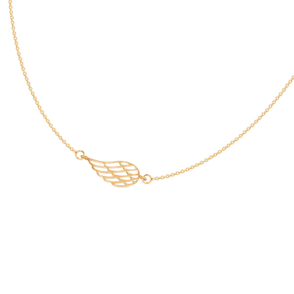 Women's necklace with wing gold - plated 18k, Lilou - Necklaces - 98/15/LAN/Z - Lilou - Tessora